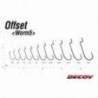 Carlige offset DECOY WORM 5, Nr.6, NS Black, 9 buc./plic