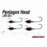 Jiguri DECOY SV-33 Pentagon Head, W Nickel, Nr.5/0, 21g, 2 buc./plic