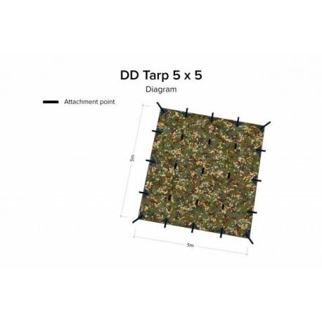 Tenda 5x5 Prelata Camo DD Hammocks