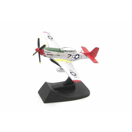 Avion P-51D Mustang Bunnie (1945) 1:144 argintiu-rosu Auto Art