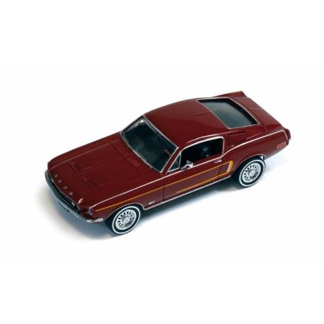 Macheta auto FORD Mustang GT-390 Fastback (1968) 1:43 visiniu metalizat IXO