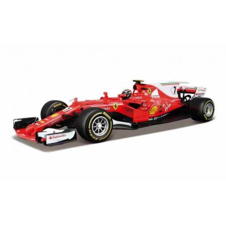 Macheta auto FERRARI F1 SF7CH No.7 Kimi Raikkonen (2017) 1:18 rosu BBurago