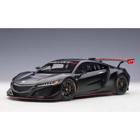 Macheta auto HONDA NSX GT3 (2018) 1:18 negru AutoArt