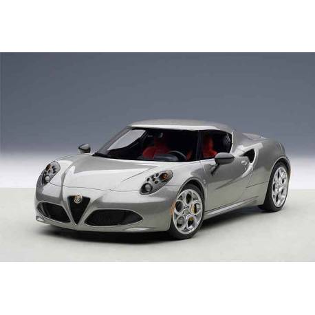 Macheta auto ALFA ROMEO 4C (2013) 1:18 gri metalizat