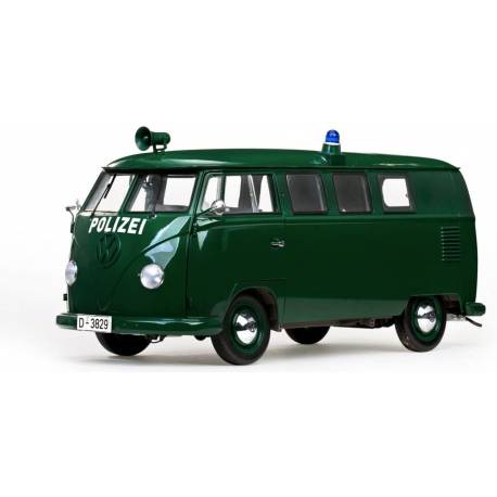 Macheta auto VOLKSWAGEN MICROBUS T1 POLZEI (1956) 1:12 verde Sun Star Models