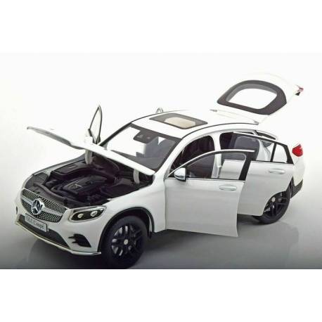 Macheta auto MERCEDES-Benz GLC Coupe (2018) 1:18 alb iScale