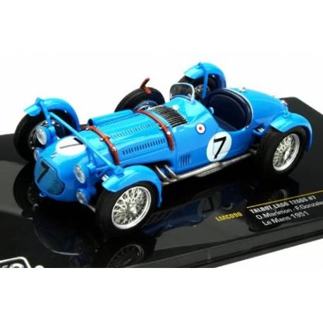 Macheta auto TALBOT Lago T26gs No.7 LeMans Marimon (1951) 1:43 albastru IXO