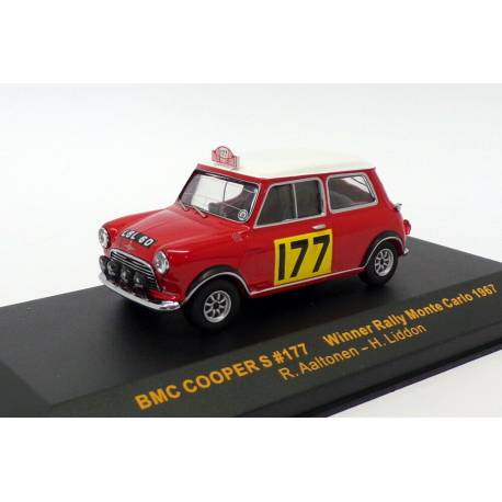 Macheta auto BMC (MINI) COOPER S (1967) 1:43 rosu IXO