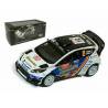 Macheta auto FORD FIESTA RS WRC (2014) 1:43 alb-albastru Romania IXO