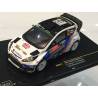 Macheta auto FORD FIESTA RS WRC (2014) 1:43 alb-albastru Romania IXO