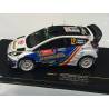 Macheta auto FORD FIESTA RS WRC (2014) 1:43 alb-albastru Romania IXO