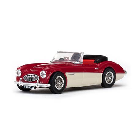 Macheta auto AUSTIN HEALEY 3000 (1959) 1:43 alb-rosu Sun Star Models