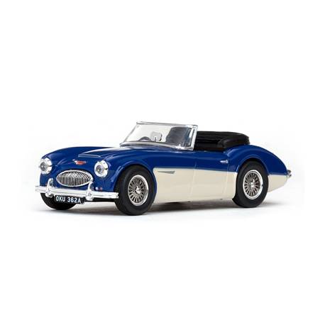 Macheta auto AUSTIN HEALEY 3000 (1959) 1:43 alb-albastru Sun Star Models