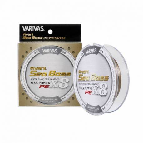 Fir textil Varivas Avani Sea Bass Max Power PE X8, Status Gold, 150m, 0.16mm, 20.2lb