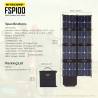 Panou solar portabil Nitecore FSP100, pliabil, max. 100W, 18V / 5.4A, 58x143x2.5cm