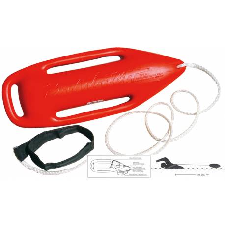 Dispozitiv flotant profesional GFN Baywatch, rosu, 68x23x13cm