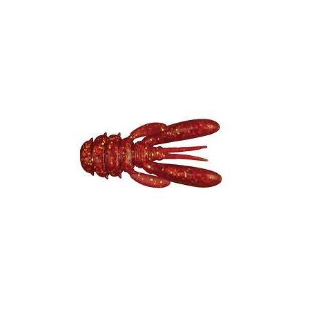 Naluci JACKALL Good Meal Craw 1.5" Red Gold Flake, 3.8cm, 7 buc/plic