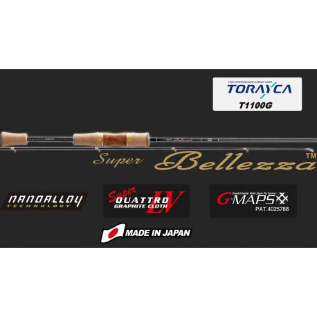 Lanseta spinning Graphiteleader SUPER BELLEZZA 18 GSBS-602XUL R, XUltra Light, 1.83m 0.4-3.5g, 2 tronsoane