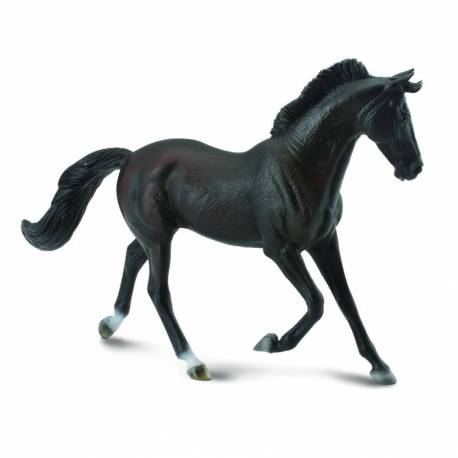 Figurina Iapa Thoroughbred Neagra, pictata manual XL - Collecta