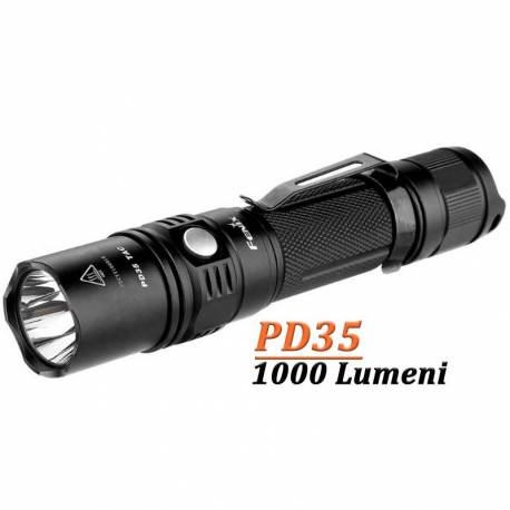 Lanterna tactica Fenix PD35, 1000 Lumeni, 200 Metri, Negru