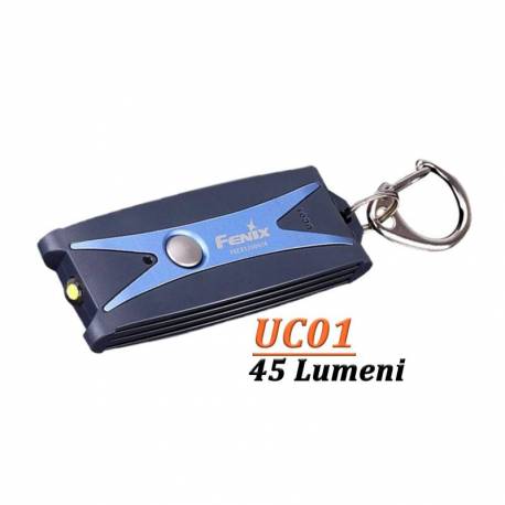 Mini lanterna FENIX UC01, 45 Lumeni, 7 Metri, Albastru