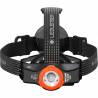 LANTERNA CAP LED LENSER MH11 BLACK-ORANGE BLUETOTH 1000LM+ACUM+USB