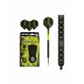 Sageti steel darts MVG Adrenalin, Winmau, 90% Tungsten, 6,1 mm x 54,6 mm