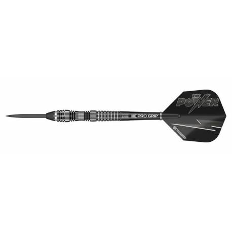 Sageti steel darts POWER 8 ZERO, 80% Tungsten, Black Titanium, P8Z 4, 21g / 23g / 25g