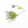 Spinnerbait SAVAGE GEAR Da Bush, 14cm, 21g, Sinking, Culoare Yellow Silver HOLO FLAME