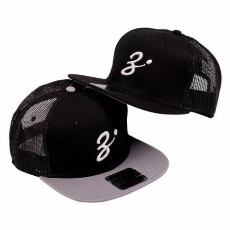 Sapca ZENAQ 2019 Flat Visor Cap Mesh Type, negru, marime universala