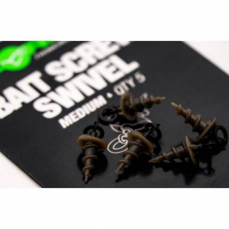 Vartej KORDA Micro Ring Bait Screw Medium, 5 buc/plic