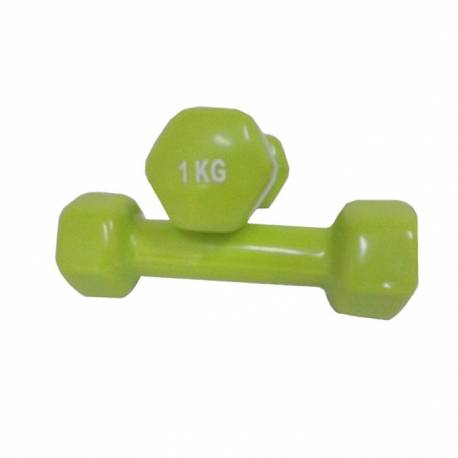 Set gantere vinil Dayu Fitness, 2x1kg, verde