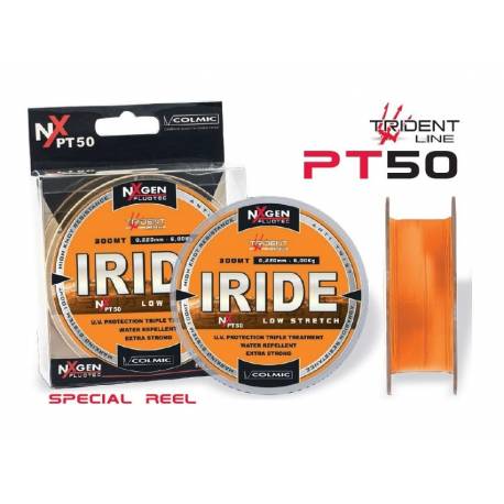 Fir monofilament Colmic Iride PT50, 300m, 0.30mm, Orange Fluo