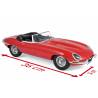 Macheta auto JAGUAR E-Type Cabriolet (1962) 1:12 rosu Norev