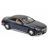 Macheta auto MERCEDES Maybach S650 Cabriolet (2018) 1:18 albastru inchis Norev