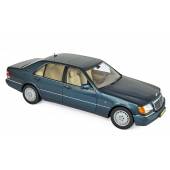 Macheta auto MERCEDES S600 (1997) 1:18 verde-albastru metalizat Norev