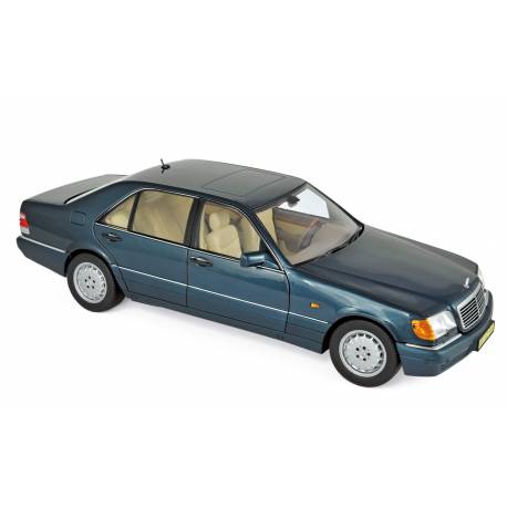 Macheta auto MERCEDES S600 (1997) 1:18 verde-albastru metalizat Norev