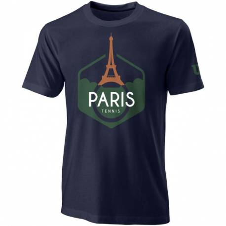 Tricou WILSON Paris Tech Tee, albastru, marimea L