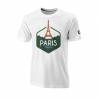 Tricou WILSON Paris Tech Tee, alb, marimea XL