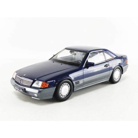 Macheta auto MERCEDES-Benz 500SL R129 (1993) 1:18 albastru metalizat KK Scale