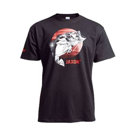 Tricou JAXON Fish, Negru, Bumbac, L