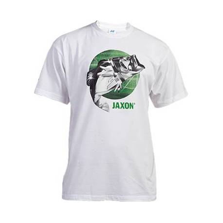 Tricou JAXON Fish, Alb, Bumbac, XXL