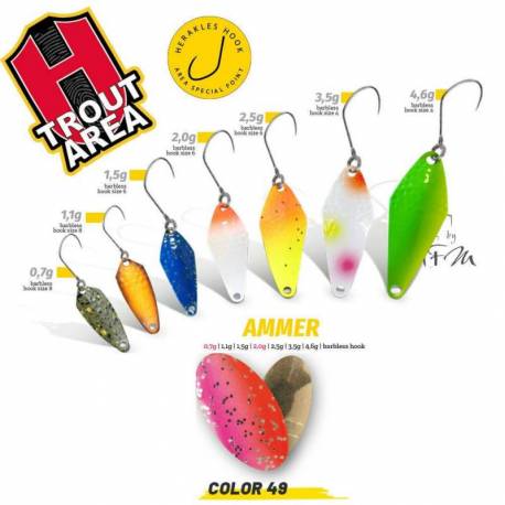 Lingurita Oscilanta HERAKLES Ammer, 4.6 g, culoare 49 Salamon