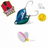 Lingurita Oscilanta HERAKLES Ruck Spoon, 2.5 cm, 2.0 g, culoare 12 White/Pink