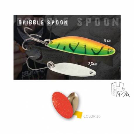 Lingurita Oscilanta HERAKLES Dribble Spoon, 2.5 g, culoare Orange Gold