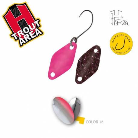 Lingurita Oscilanta HERAKLES Trout Area Kite, 2.0 cm, 1.2 g, culoare Silver Red