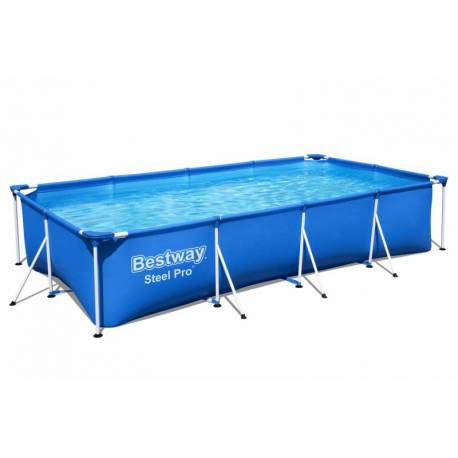 Piscina dreptunghiulara BESTWAY Steel PRO 400x211x81cm