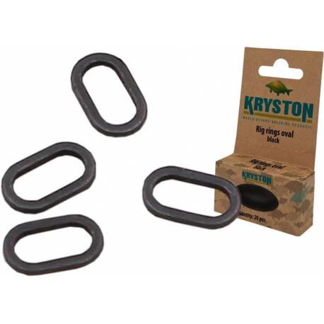 Anouri ovale KRYSTON Rig Rings Black