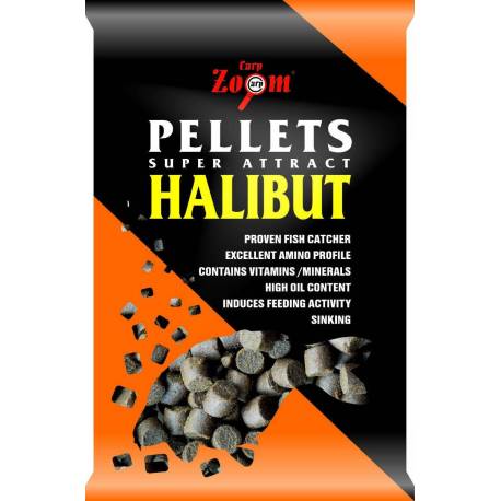 Pelete pentru momit CARP ZOOM Halibut, 15mm, 10kg