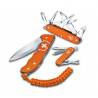 Briceag multifunctional VICTORINOX Classic Alox Limited Edition 2021, Tiger Orange